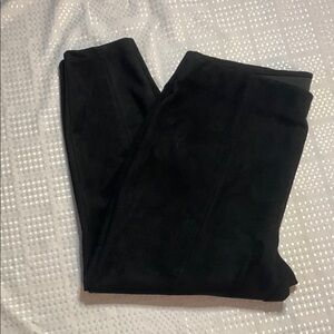 Women’s Joe Fresh plus size black faux suede pants, size 2X.